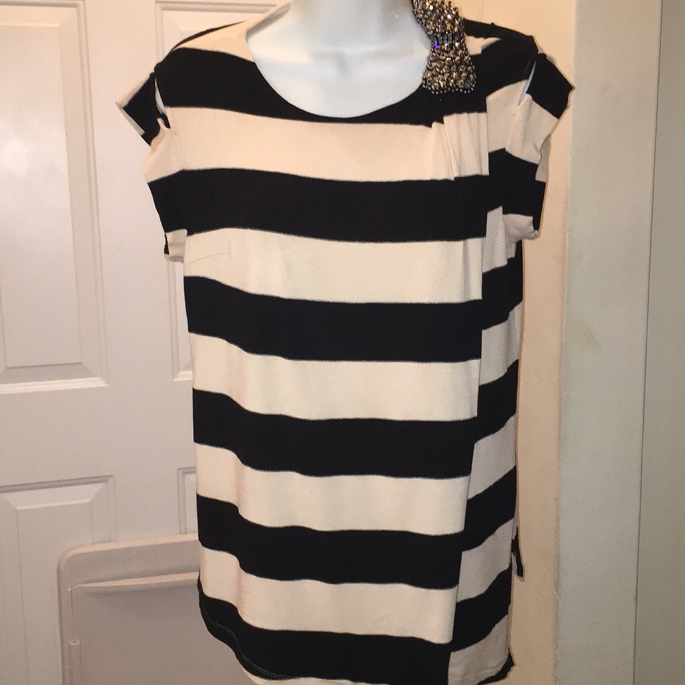 Ali Ro Striped Top with Bling